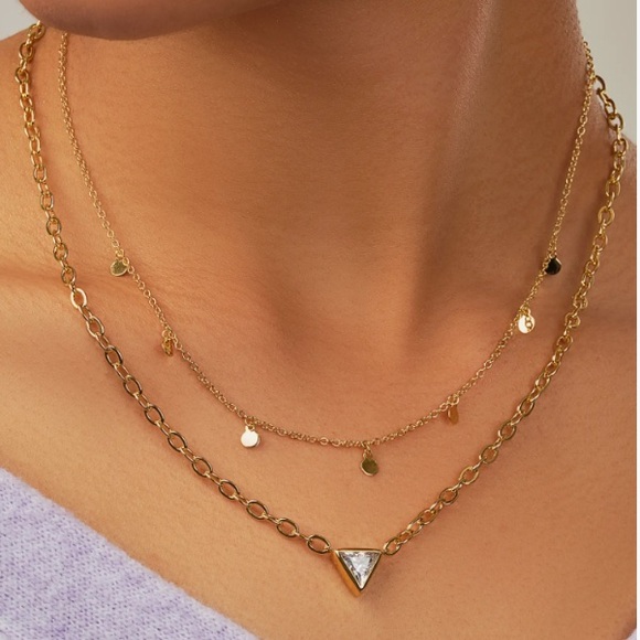 Sterling Forever 14K Gold Plated Bellamy Multistrand Necklace - Picture 10 of 11